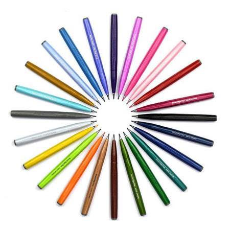 Pentel -  Brushpen  sign ses15c rainbow assorti