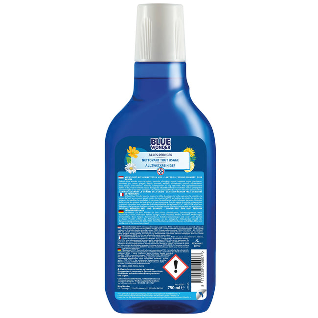 Blue Wonder -  Allesreiniger  met dop dosering 750ml