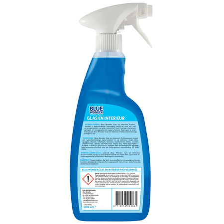 Blue Wonder -  Glasreiniger  prof glas en int spray 1l | 6 stuks