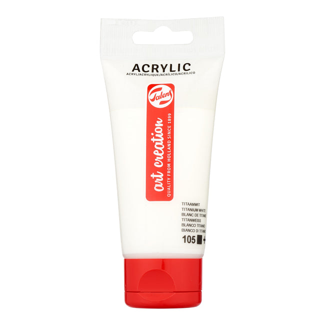 Talens Art Creation -  Acrylverf art creation 75ml 105 titaanwit | 3 stuks