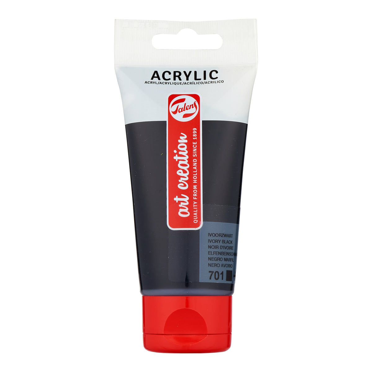 Talens Art Creation -  Acrylverf art creation 75ml 701 ivoorzwart | 3 stuks