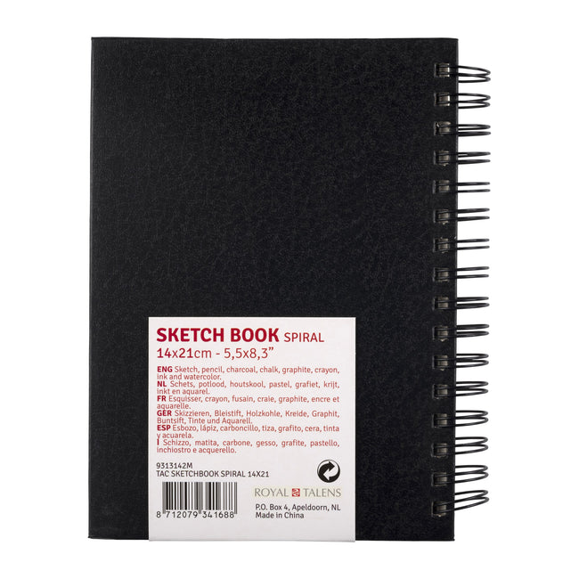 Talens Art Creation -  Schetsboek art creation 140x210mm zwart | 5 stuks