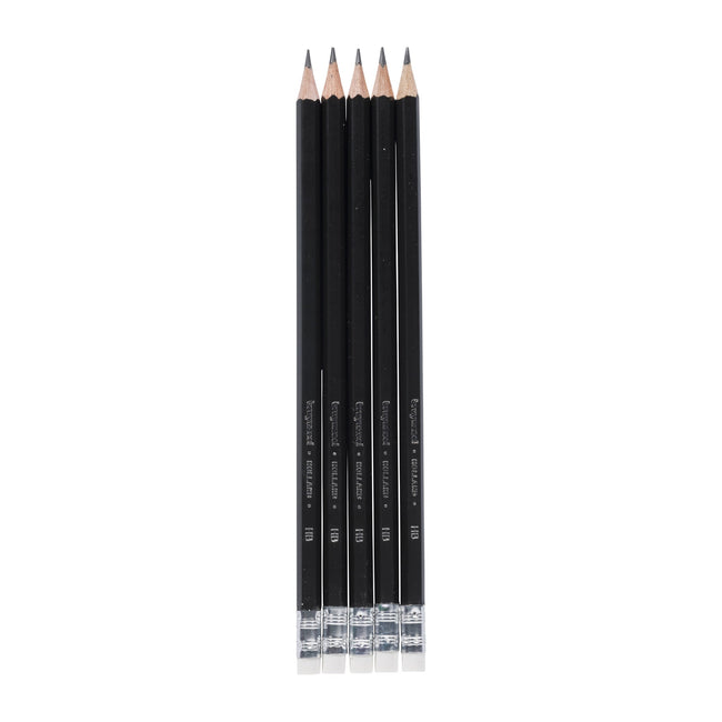 Bruynzeel -  Potlood  teens hb met gum 5 stuks