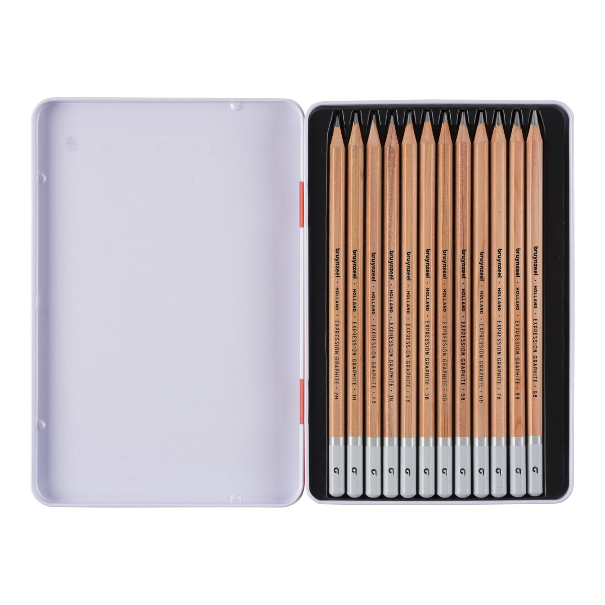 Bruynzeel -  Potlood  expression blik à 12 hardheden