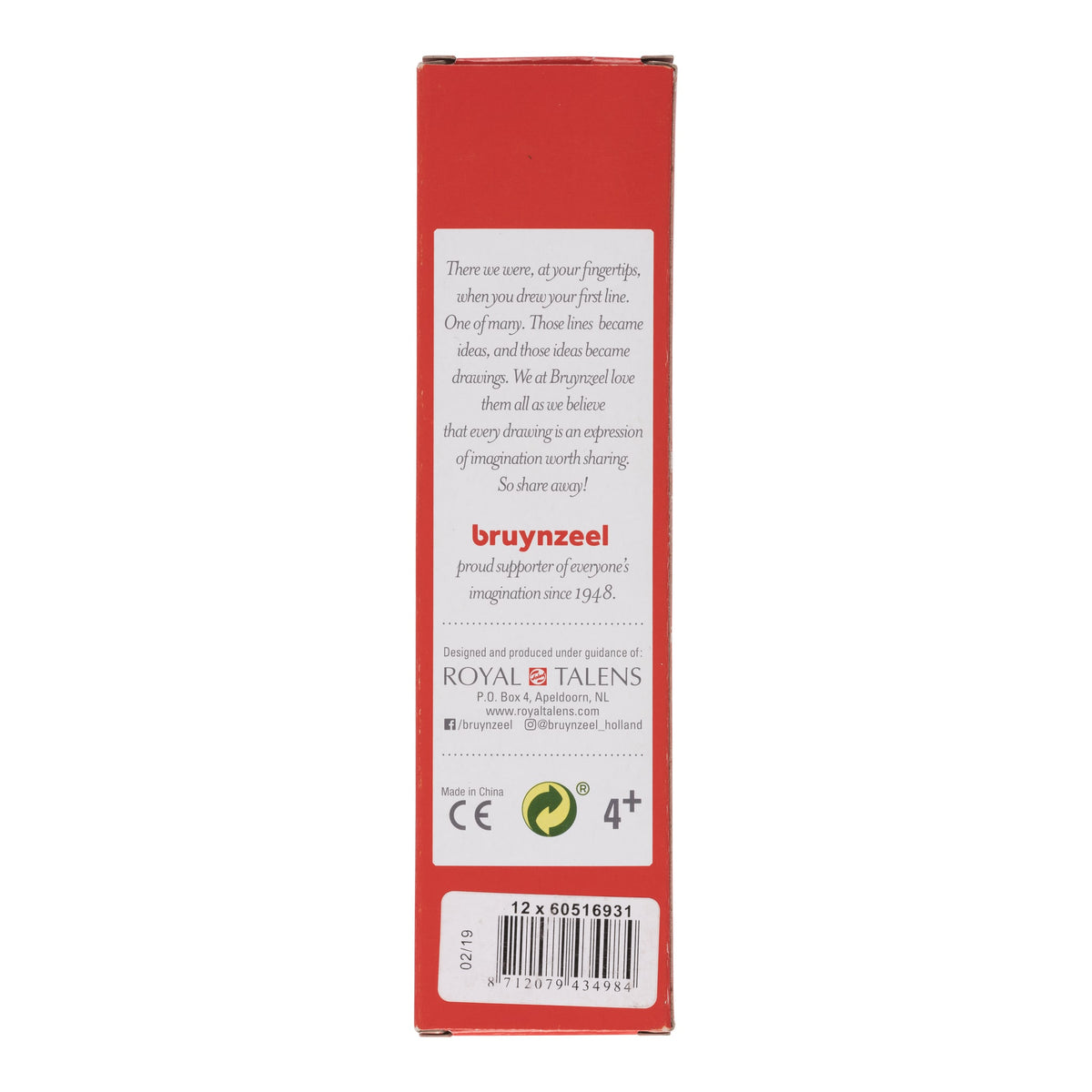 Bruynzeel -  Kleurpotlood  super 931 vermiljoen