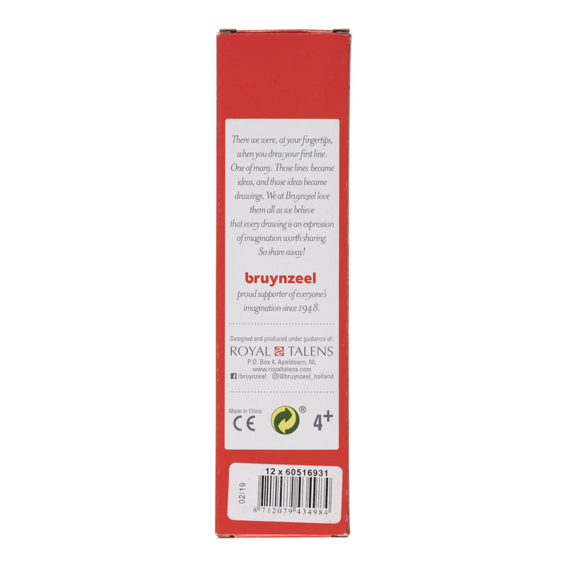 Bruynzeel -  Kleurpotlood  super 931 vermiljoen