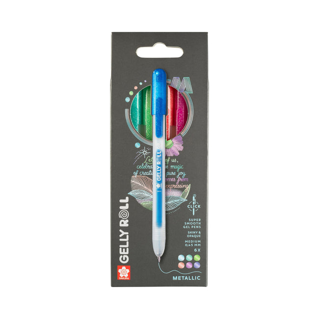 Sakura -  Gelschrijver gelly roll metallic 6 kleuren | 6 stuks