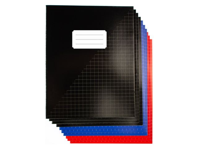 Kangaro -  Schrift  a5 ruit 10mm 80pag 60gr 10st ass