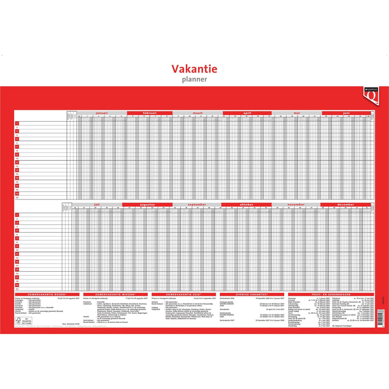 Quantore -  Vakantieplanner 2027