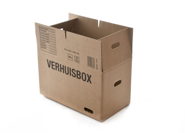IEZZY -  Verhuisdoos  370x650x350 dubbelgolf bruin 7mm