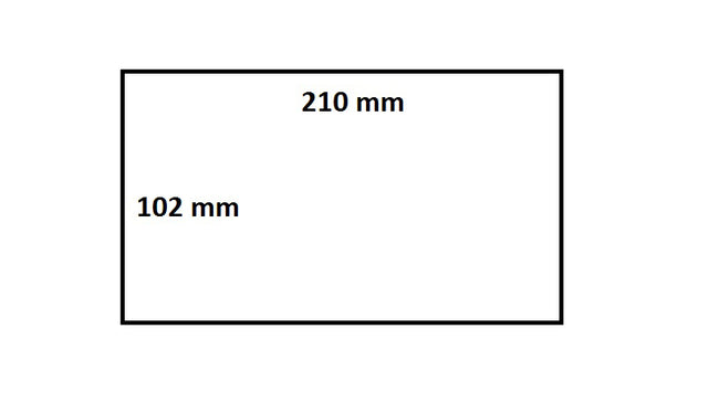 IEZZY -  Labeletiket  3005093 102x210mm 76mm wit