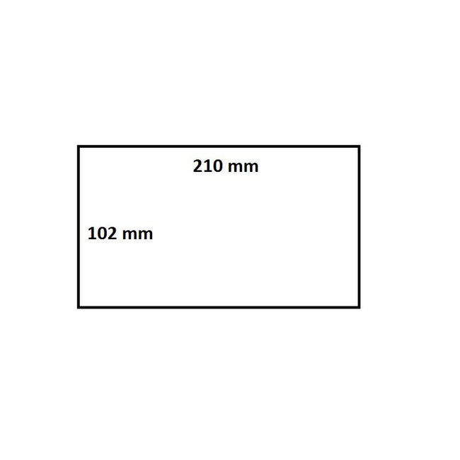 IEZZY -  Labeletiket  3005093 102x210mm 76mm wit | 4 stuks