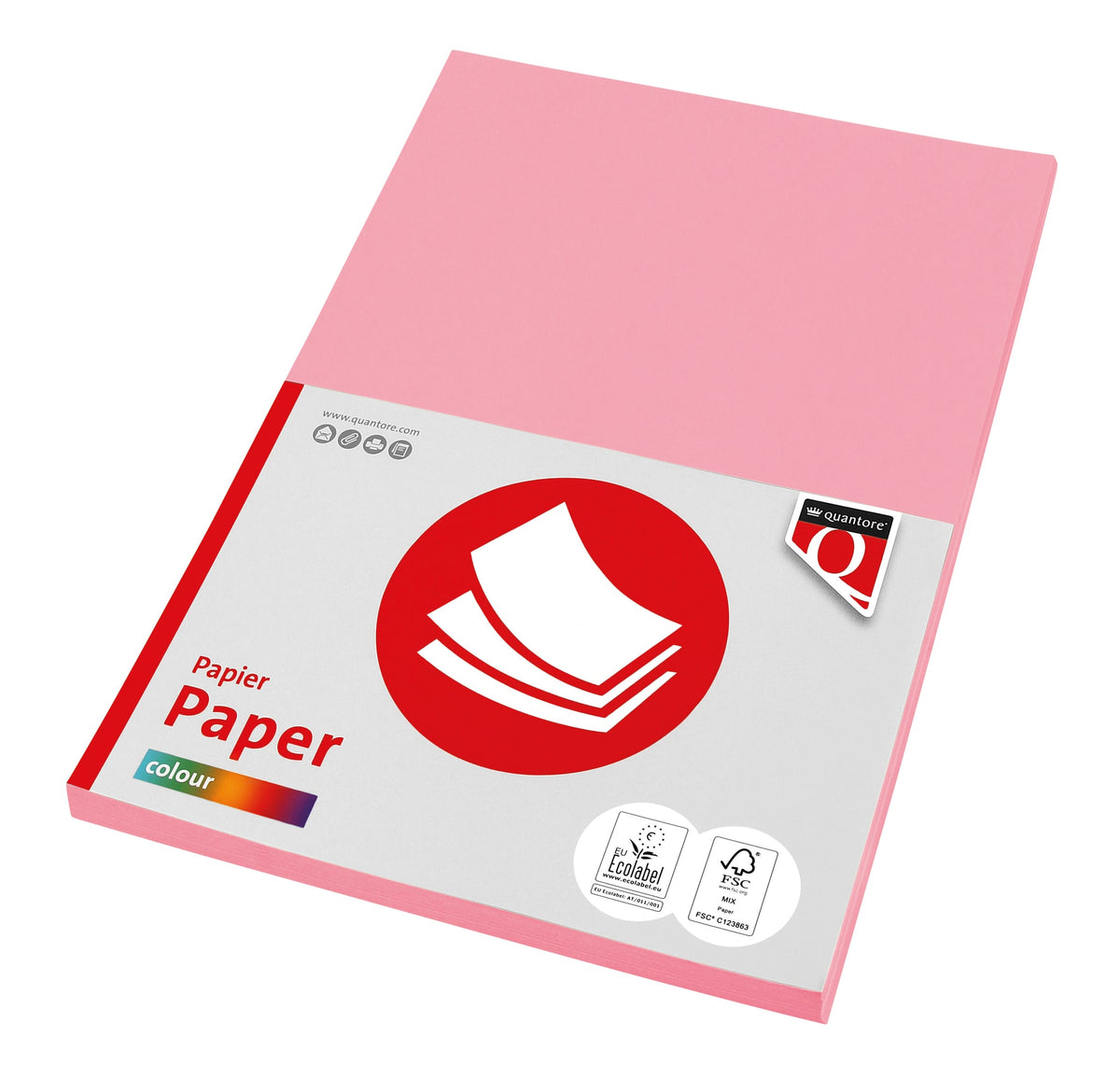 Quantore -  Kopieerpapier col-50 a4 160gr roze