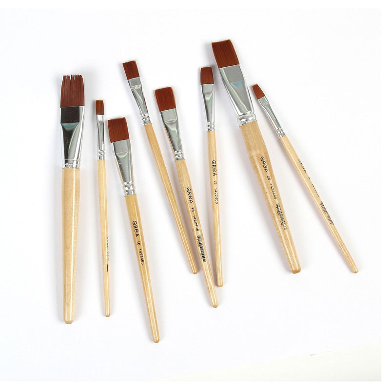 Qrea -  Kwast synthetisch set à 5 breedtes