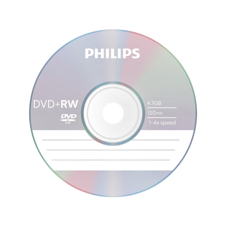 Philips -  Dvd+rw  4.7gb 4x sp (10) | 30 stuks