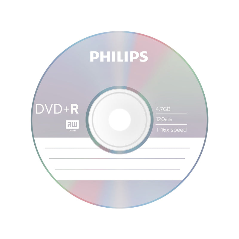Philips -  Dvd+r  4.7gb 16x sp (50) | 15 stuks