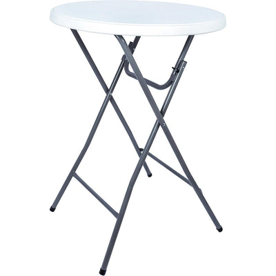 Brasq -  Inklapbare statafel BT100, wit, diameter 80 cm