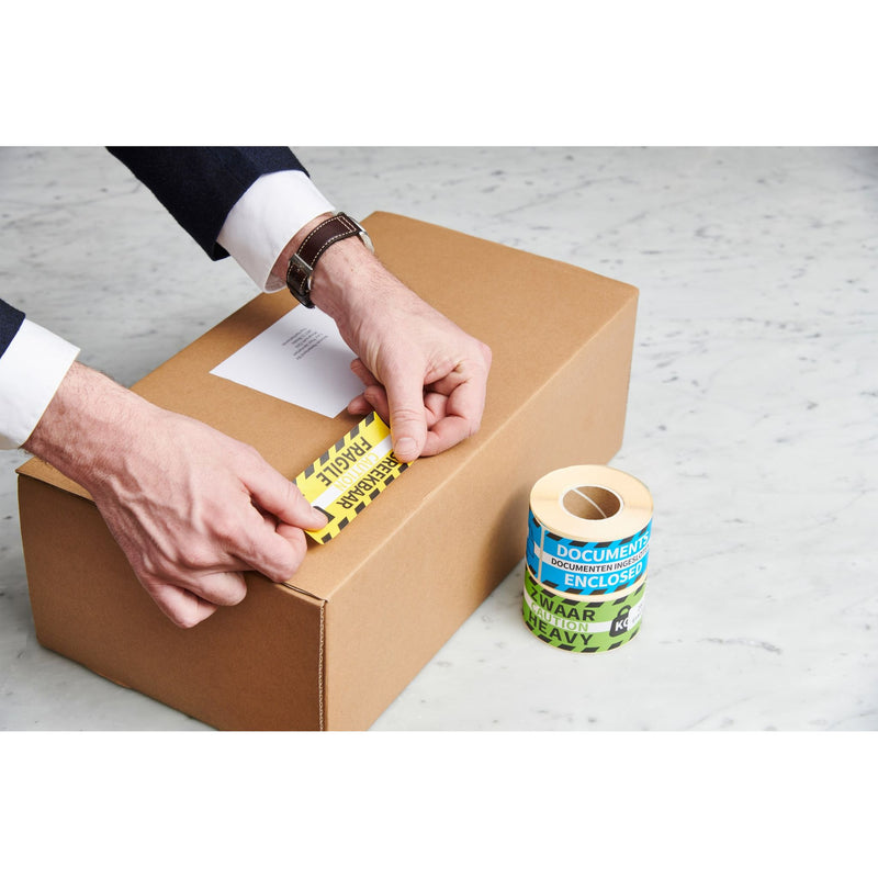 Rillprint -  Etiket heavy groen