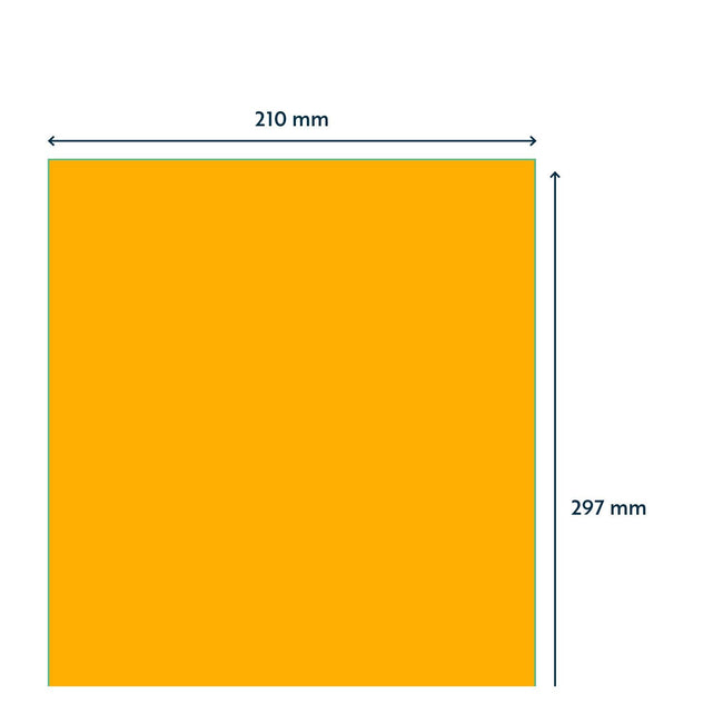 Rillprint -  Etiket 210x297mm fluor oranje 100st