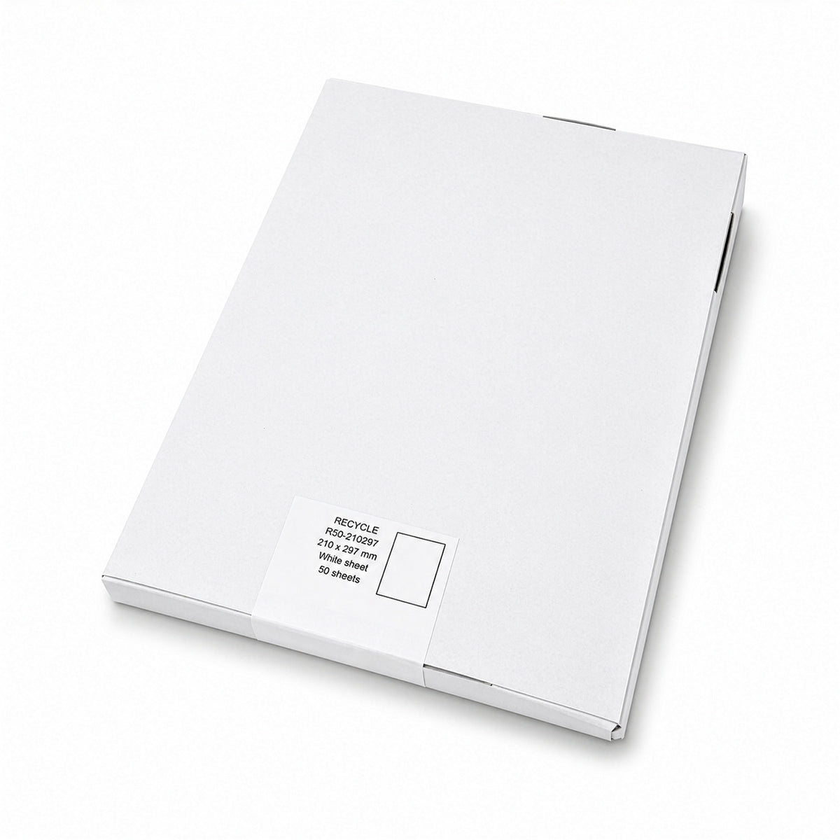Rillprint -  Etiket gerecycled 210x297mm wit 50st
