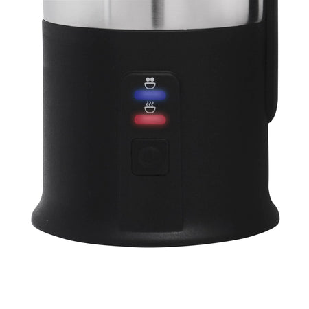 Inventum -  Melkopschuimer  240ml zwart met rvs