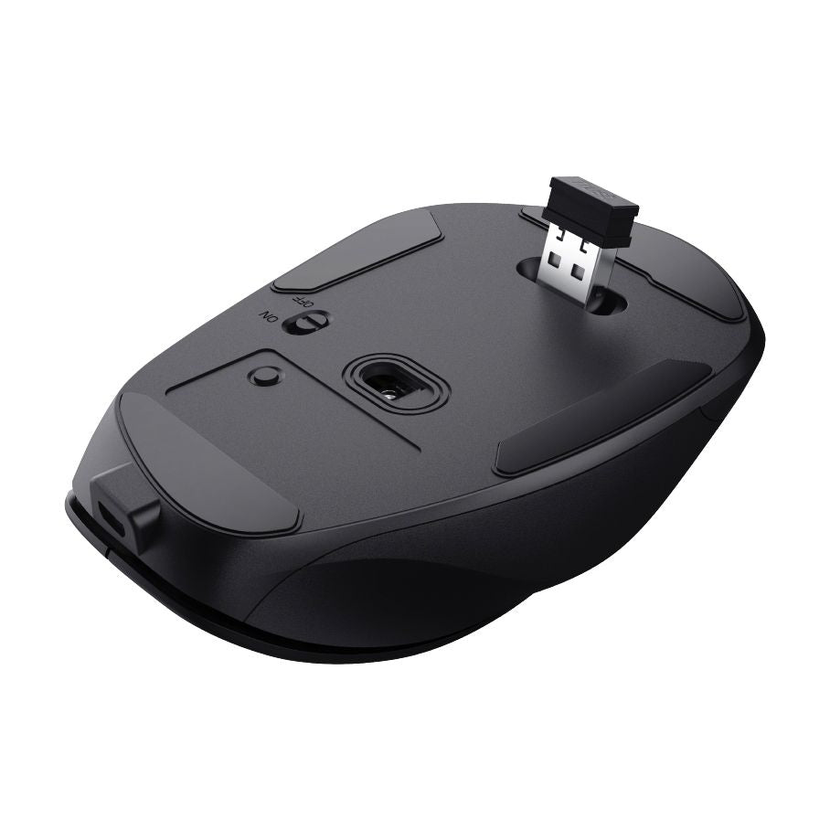 Trust -  Fyda muis Kantoor Rechtshandig RF Wireless + USB Type-A Optisch 2400 DPI