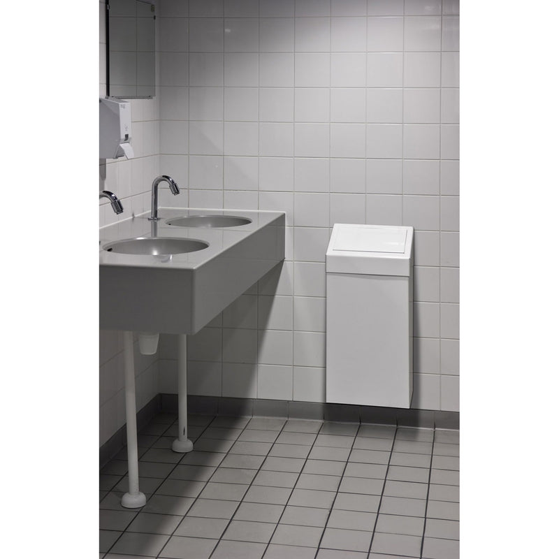 Vepa Bins -  Afvalbak met pushdeksel 50 liter wit