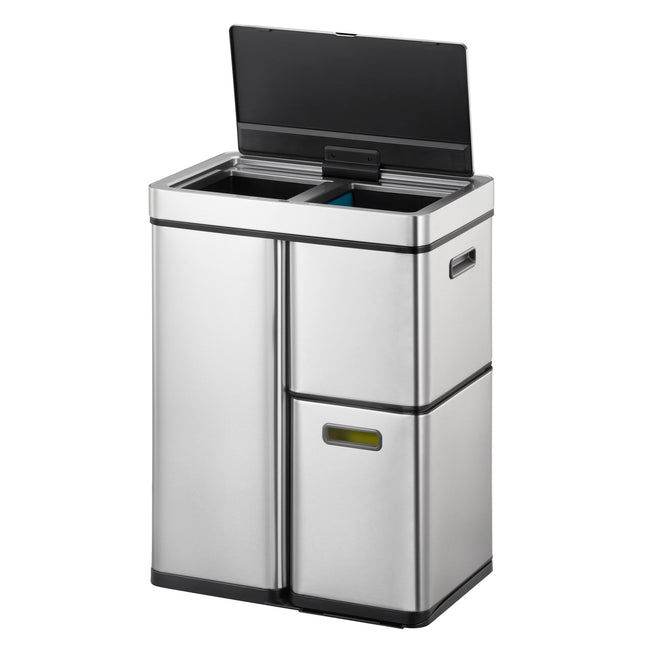 Eko -  Afvalbak  mirage plus sensor 30l en 2x15l rvs