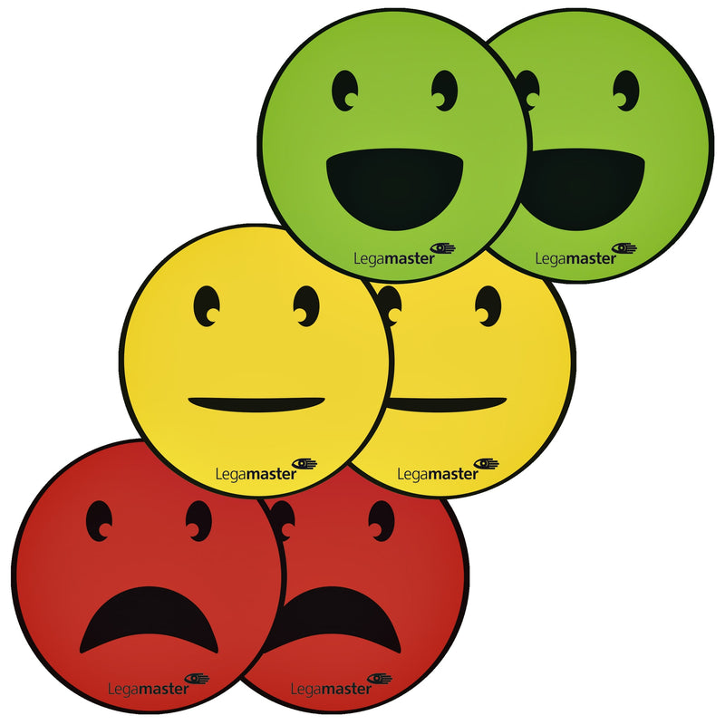Legamaster -  Magneet  emoticon 50mm assorti