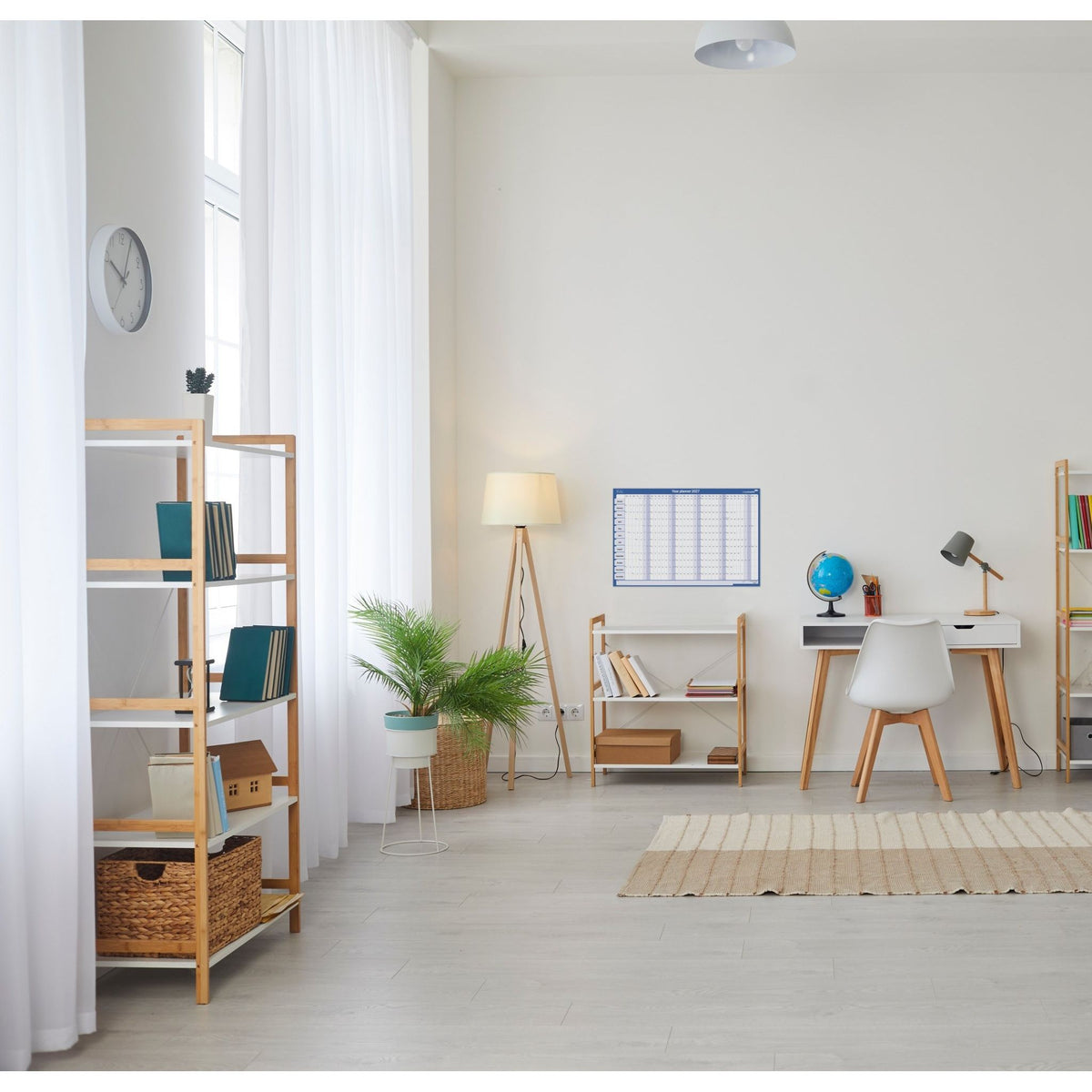 Legamaster -  Jaarplanner 2027 90x60cm horizontaal gelamineerd en oprol..
