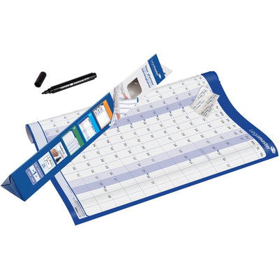 Legamaster -  Jaarpl27 lm 90x60cm hor gelamineerd en oprolbaal