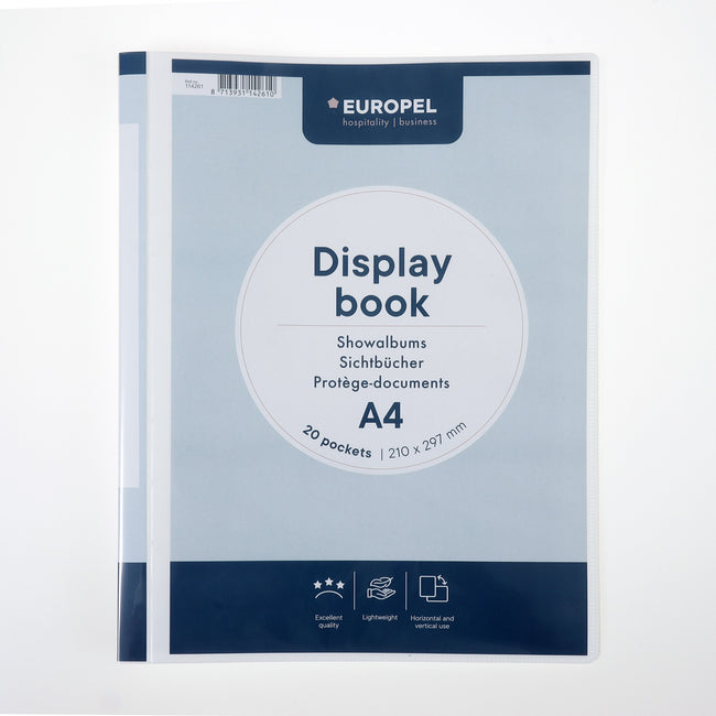 Europel -  Showmap  frontview a4 20 tassen wit | 20 stuks