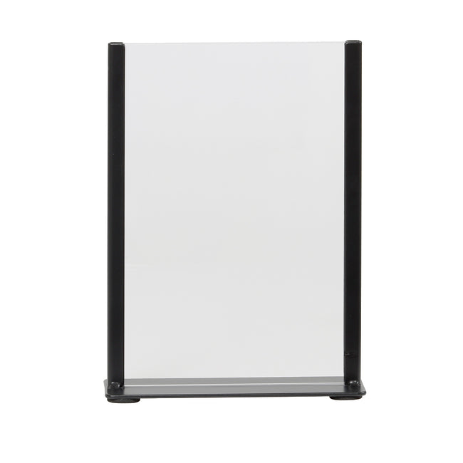 Europel -  Kaarthouder  zwart metaal met acryl bord a5