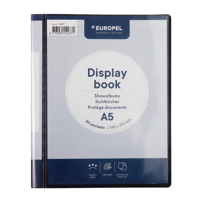 Europel -  Showmap  frontview a5 20 tassen antraciet