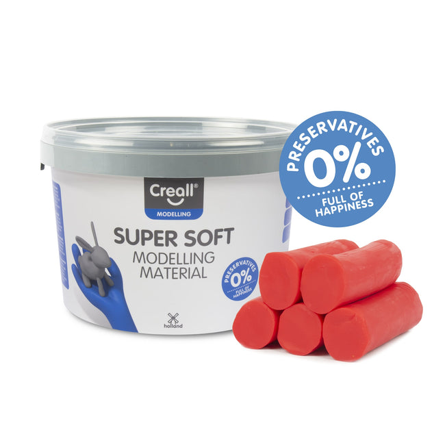 Creall -  Klei  supersoft rood 1750gram