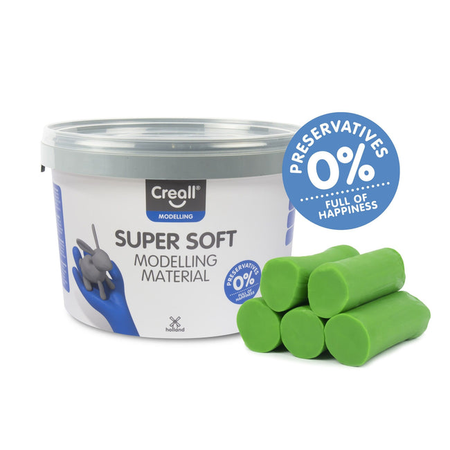 Creall -  Klei  supersoft groen 1750gram
