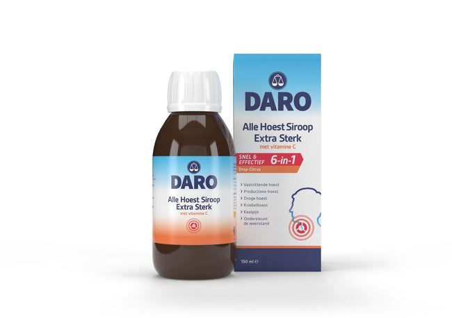 Daro -  Hoestdrank  alle hoest extra sterk vitc 150ml