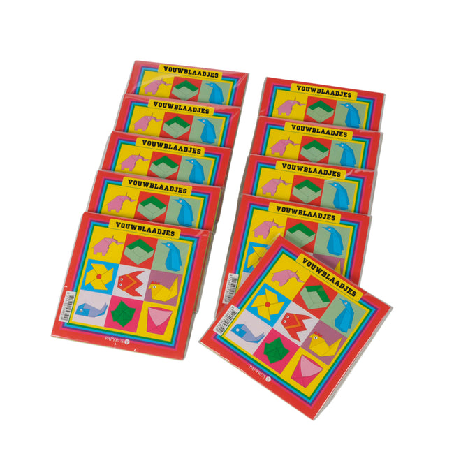 Papyrus -  Vouwblaadjes papurys vierkant 20x20cm | 10 stuks