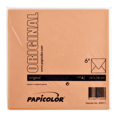 Papicolor -  Envelop  140x140mm oranje