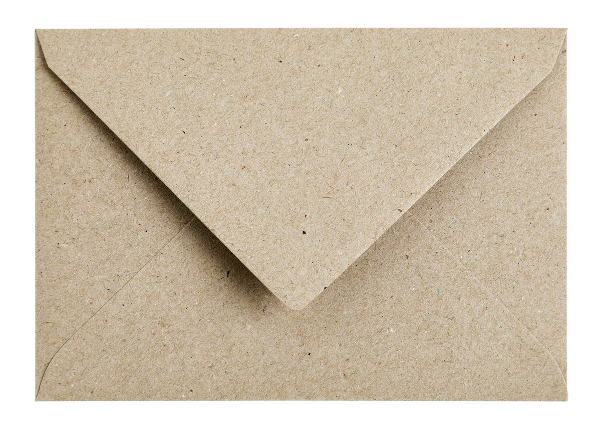 Papicolor -  Envelop  c6 114x162mm kraft grijs