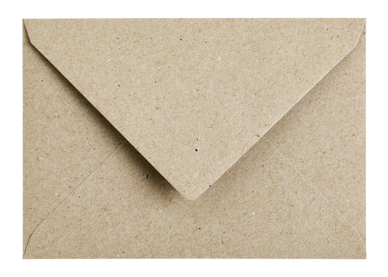 Papicolor -  Envelop  c6 114x162mm kraft grijs