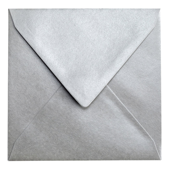 Papicolor -  Envelop  140x140mm metallic zilver
