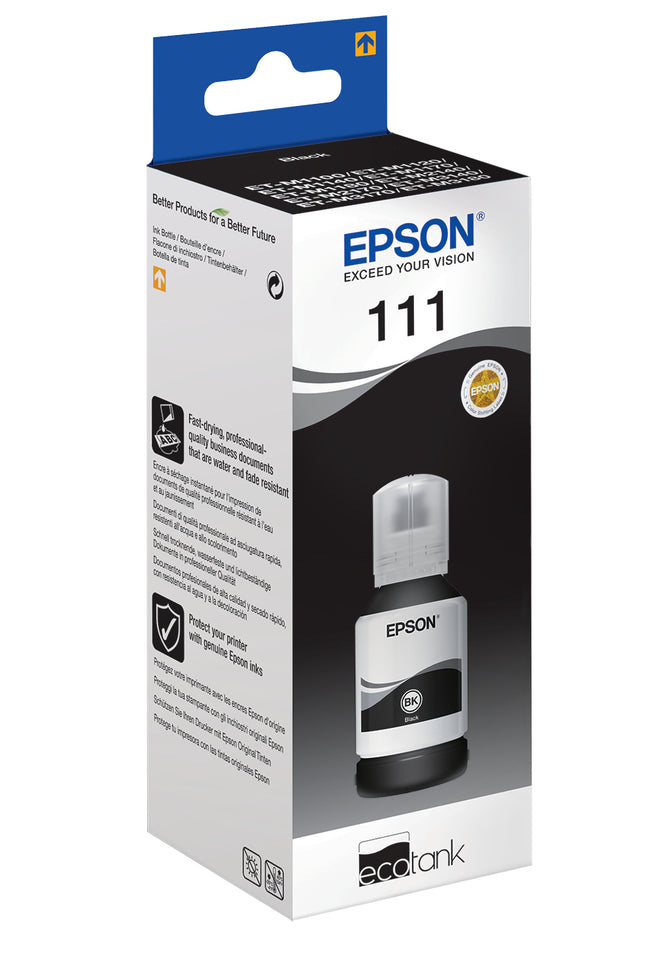 Epson -  111 EcoTank Pigment black ink bottle