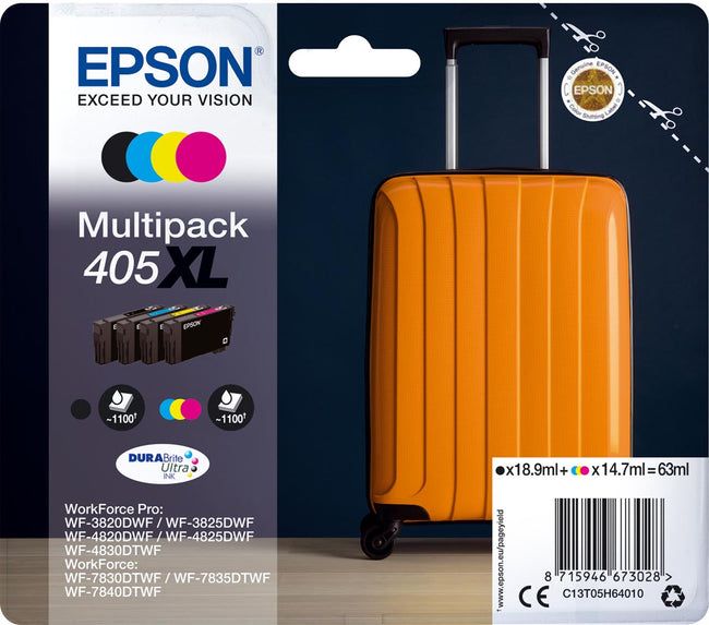 Epson -  Multipack 4-colours 405XL DURABrite Ultra Ink