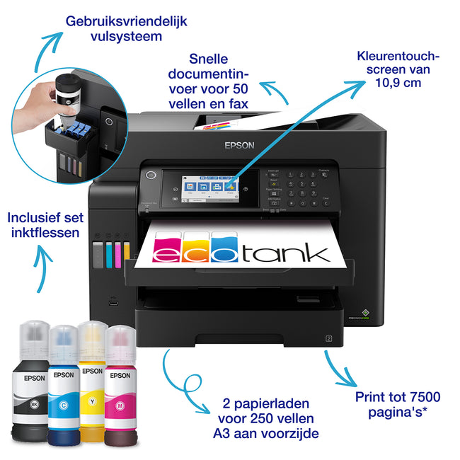 Epson -  EcoTank ET-16605 Inkjet A3 4800 x 2400 DPI 32 ppm Wifi