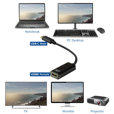 ACT -   USB-C naar HDMI adapter