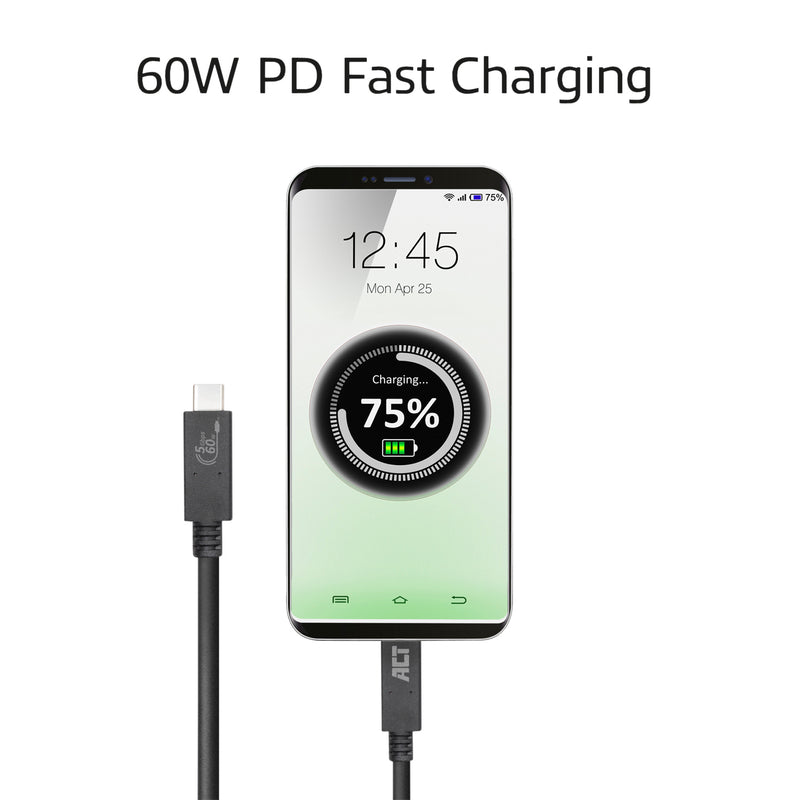 ACT -   USB 3.0 kabel, USB-C, USB-IF gecertificeerd, 1 meter