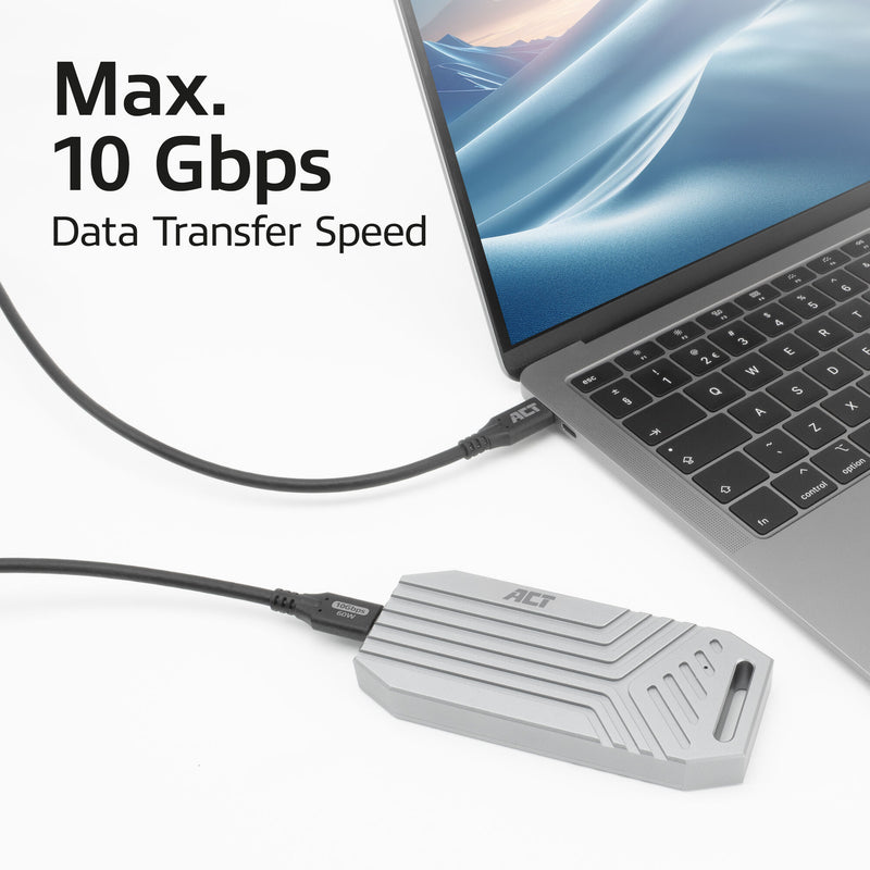 ACT -   USB 3.0 10Gbps 60W USB Type-C kabel, 1 meter