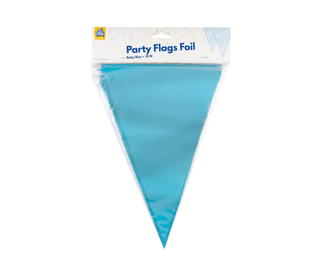 Office -  Party flag foil baby blue | 6 stuks