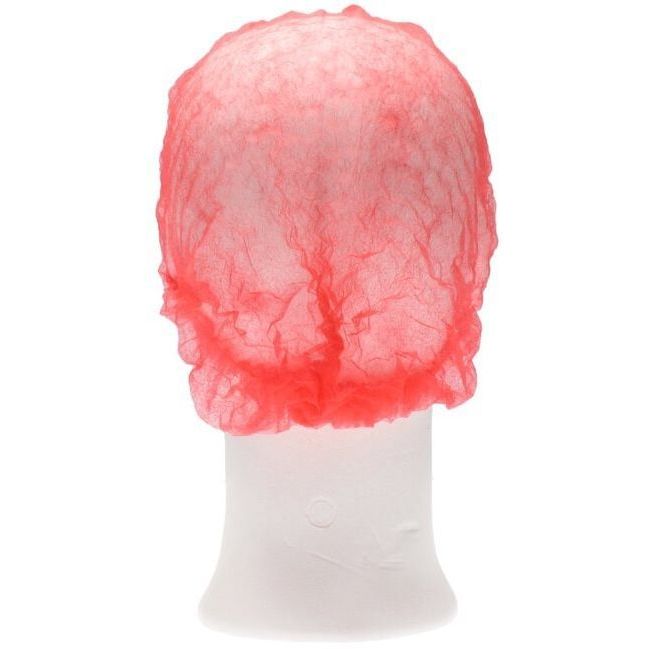 CMT -  Haarnet  clip non-woven m 49cm pp rood